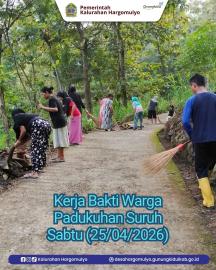 GIAT KERJA BAKTI WARGA PADUKUHAN SURUH RT 003